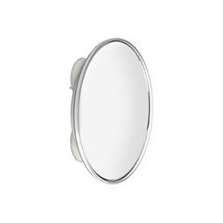 Miroir grossissant, X10, sur pied, miroir maquillage, de rasage, lumineux,  argent chrome diamètre 19 cm - Le comptoir du Barbier