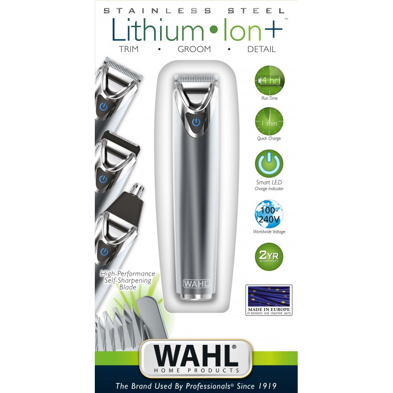 Tondeuse WAHL multi-usages rechargeable cheveux barbe corps 9818 Made In  Europe