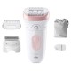 Epilateur électrique BRAUN SILK EPIL Série7 7030 rechargeable, étanche + tête de rasage