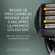 Rasoir électrique PANASONIC ES-LS6A, rechargeable, 6 lames, Wet & Dry, tête multiflex, noir, puissant moteur linéaire