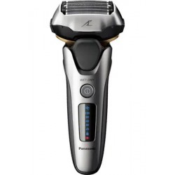 Rasoir électrique Panasonic Es-LV69, rechargeable, gris, Wet &Dry, 5 lames, moteur linéaire, détecteur densité de barbe