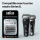 tete de rasoir braun, combipack, grille de rasoir et couteau pour rasoir électrique Séries 8 BRAUN 83M